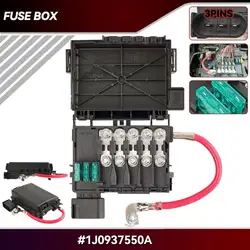 Car Battery Fuse Box Holder Terminal For VW Beetle Golf City Jetta Bora MK4 Audi A3 S3 Seat Toledo Leon Skoda Octavia 1J0937550A