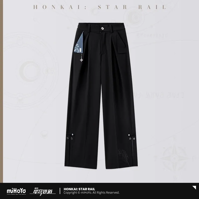 miHoYo Pantaloni Feixiao ufficiali Honkai: Star Rail Feixiao Pantaloni della serie Pantaloni a gamba dritta Abbigliamento Pantaloni casual Cosplay Regali di Natale