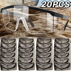 20PCS Work Safety Eye Protecting Glasses Goggles Industrial Anti-Splash Wind Dust Proof Glasses Motocross Cycling Glass Goggles