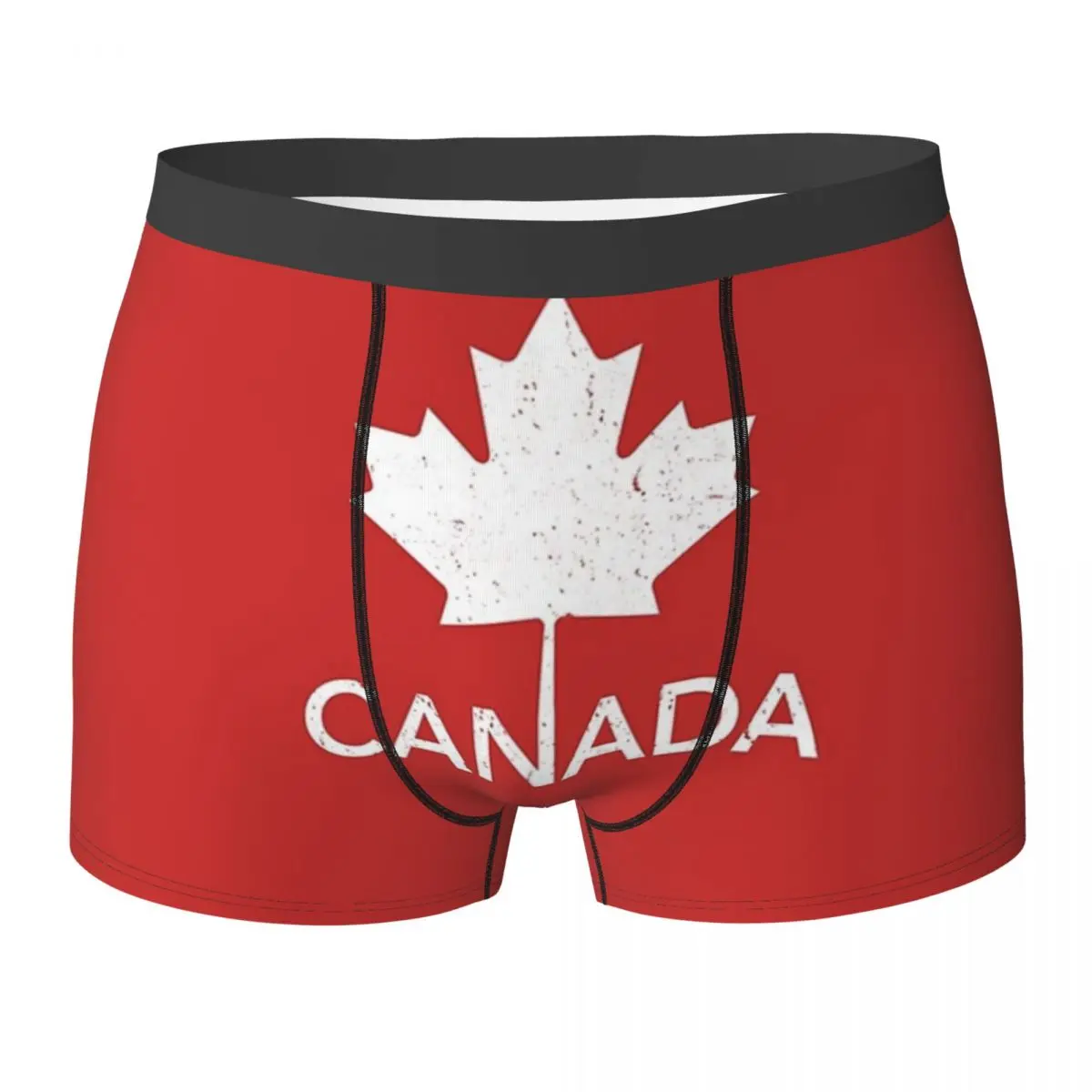 Boxer Underpants Shorts Canada Flag National Culture Panties Men's Comfortable Underwear for Homme Man Boyfriend Gifts