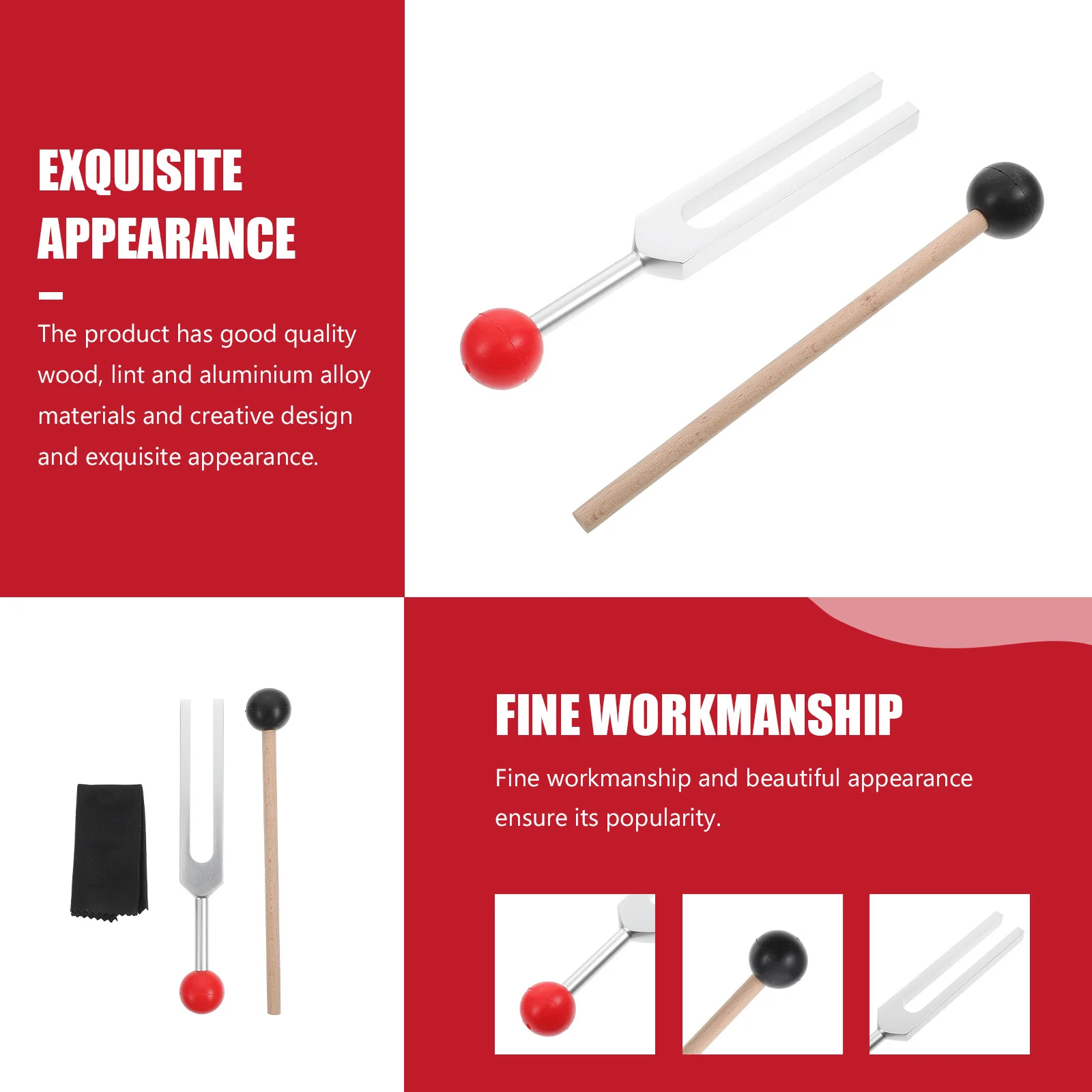 

1Set Creative Fork Set 528Hz for Chakra Yoga Healing Practical Tool Medical Instrument Tuning Forks