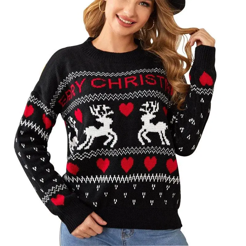 Hässlicher Cisas-Pullover, gestrickt, lang, Sve Overhead, Winter, warmes Oberteil, grenzüberschreitender Faion-Strickpullover für Damen