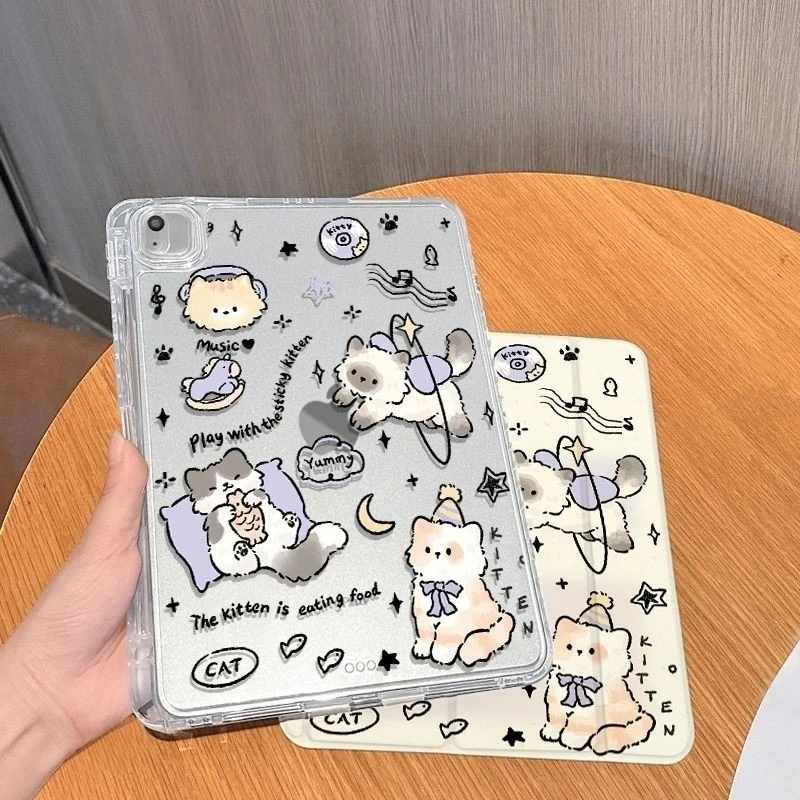 Miękkie etui TPU na iPada Air 6, iPada 10. generacji, iPada Air 5. i 4. generacji, iPada 10.9 Pro, iPada 11. generacji, iPada 2. i 3. generacji, iPada 4. generacji, iPada 10.2, iPada 7. i 9. generacji, iPada 8. generacji z uroczymi zwierzęt — zdjęcie produktu 6