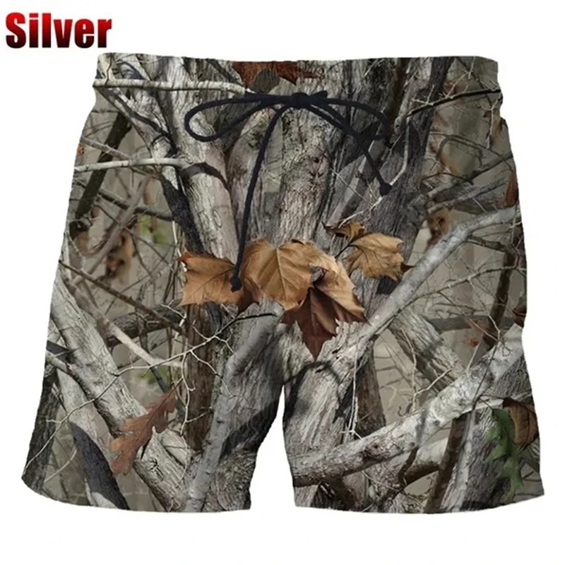 Pantalones cortos con estampado de camuflaje 3d para hombre, Shorts de playa con personalidad, informales, a la moda, para verano, novedad