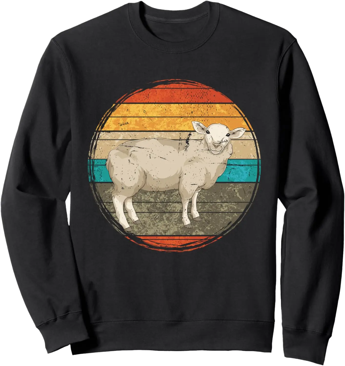 Retro Farming Farm Animal Lover Farmer Sheep Sweatshirt