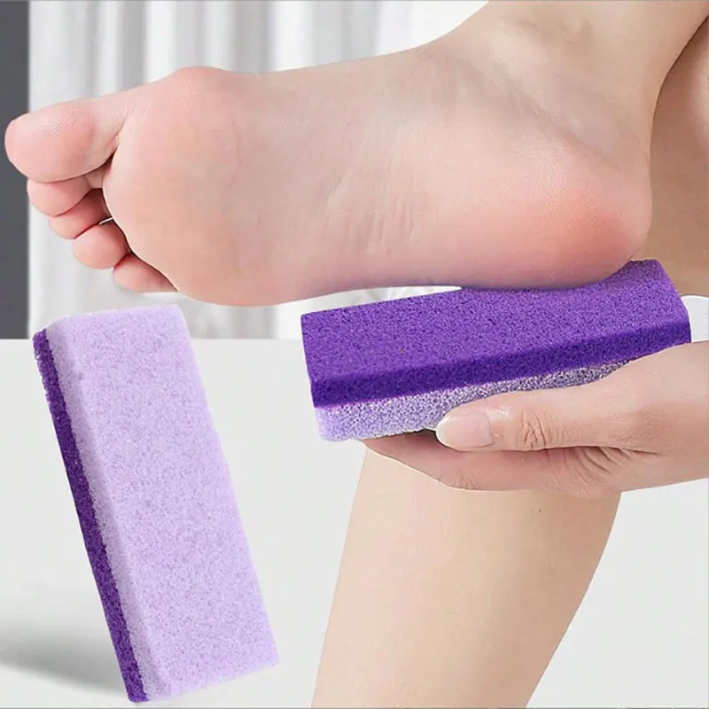 2pcs Foot Care Pumice Stone for Feet Double Sided Foot Pumice Stone Dead Skin Scrubber for Feet Hands and Body Dead Skin Remover