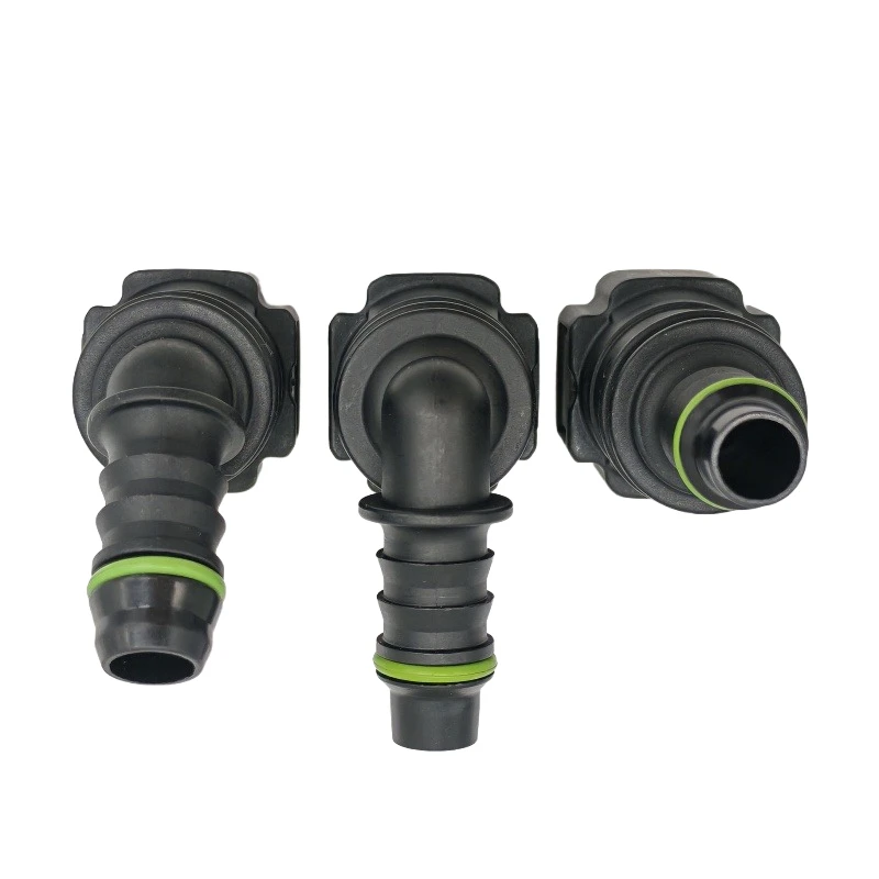 10mm D10 9.89 ID8 female plastic connector auto Fuel line quick connector 90 degree joint connector 2 pcs one lot