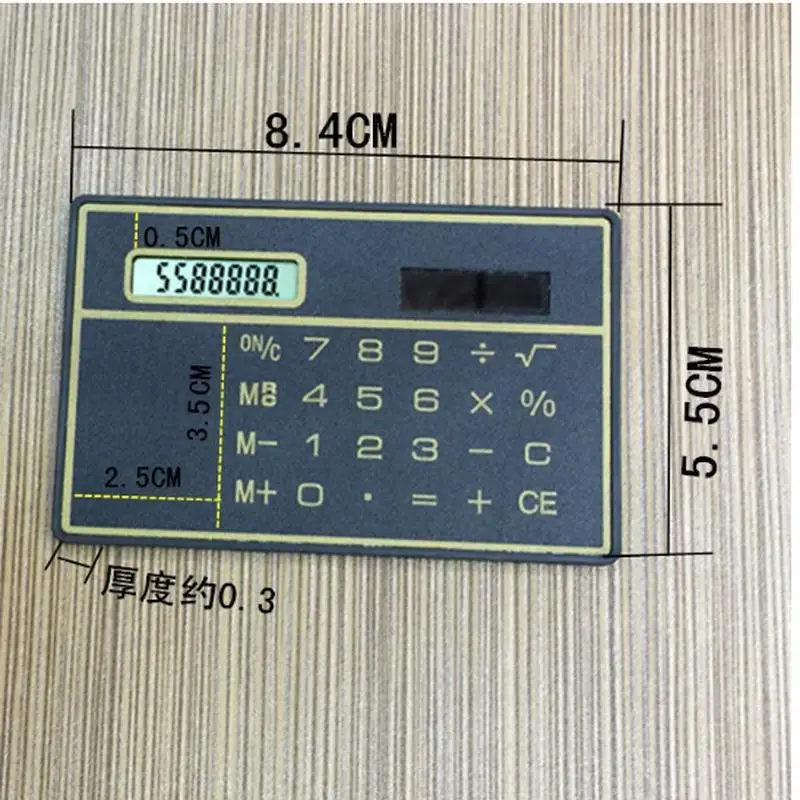 Portable Scientific Calculator Bank Card Handheld Calculator Mini Wallet Calculators Mathematics