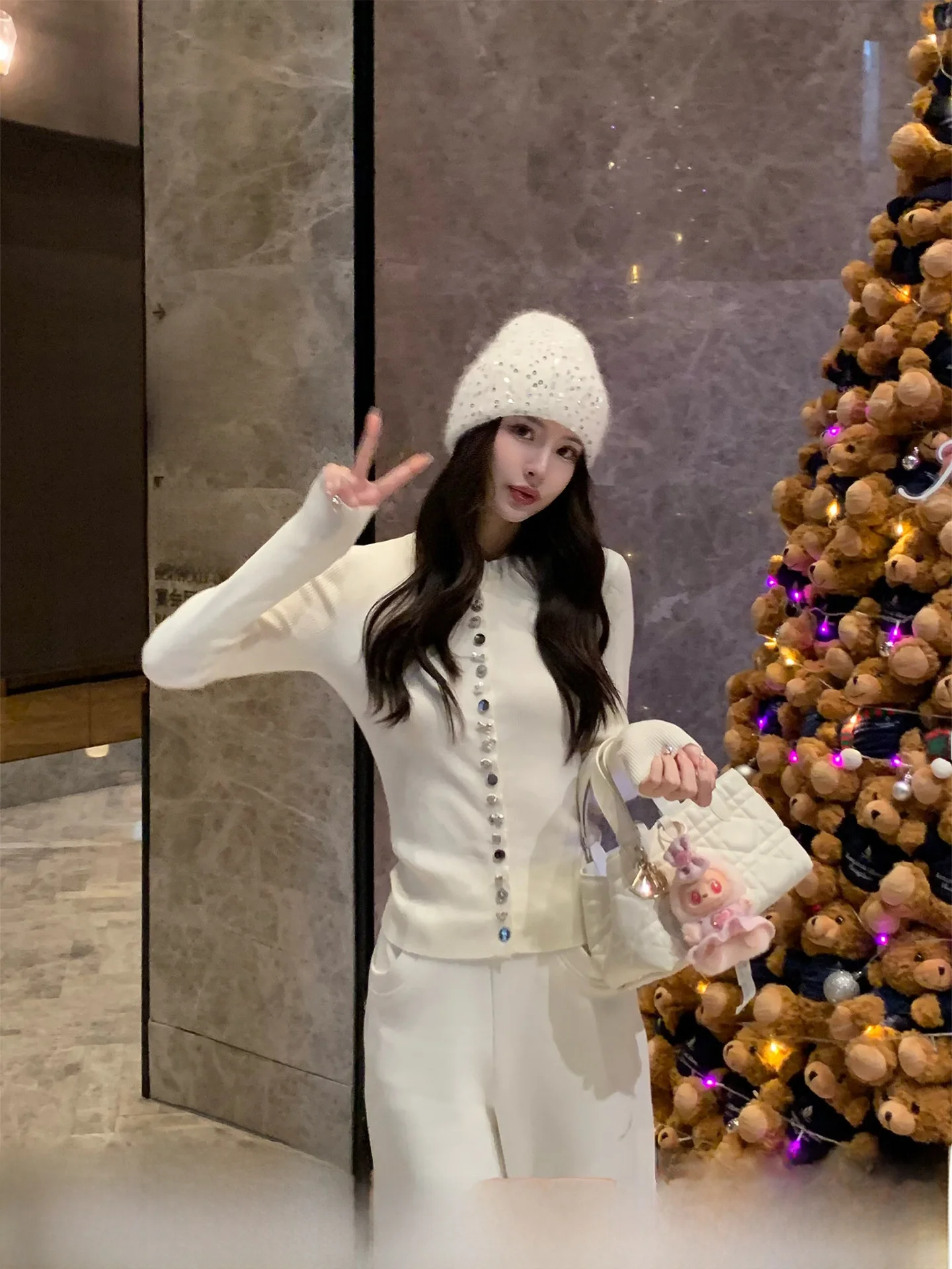 

Вязаный шерстяной свитер Andersen для женщин, облегающий, плотный, базовый, для ношения под одеждой, новый, повседневный, модный, зимний сезон