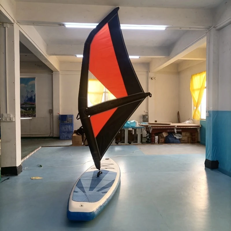 Foldable Inflatable Wing Foil Rig Wind Sail, Portable Inflatable Sail Accessory for Inflatable Boats & Outdoor Water Sports