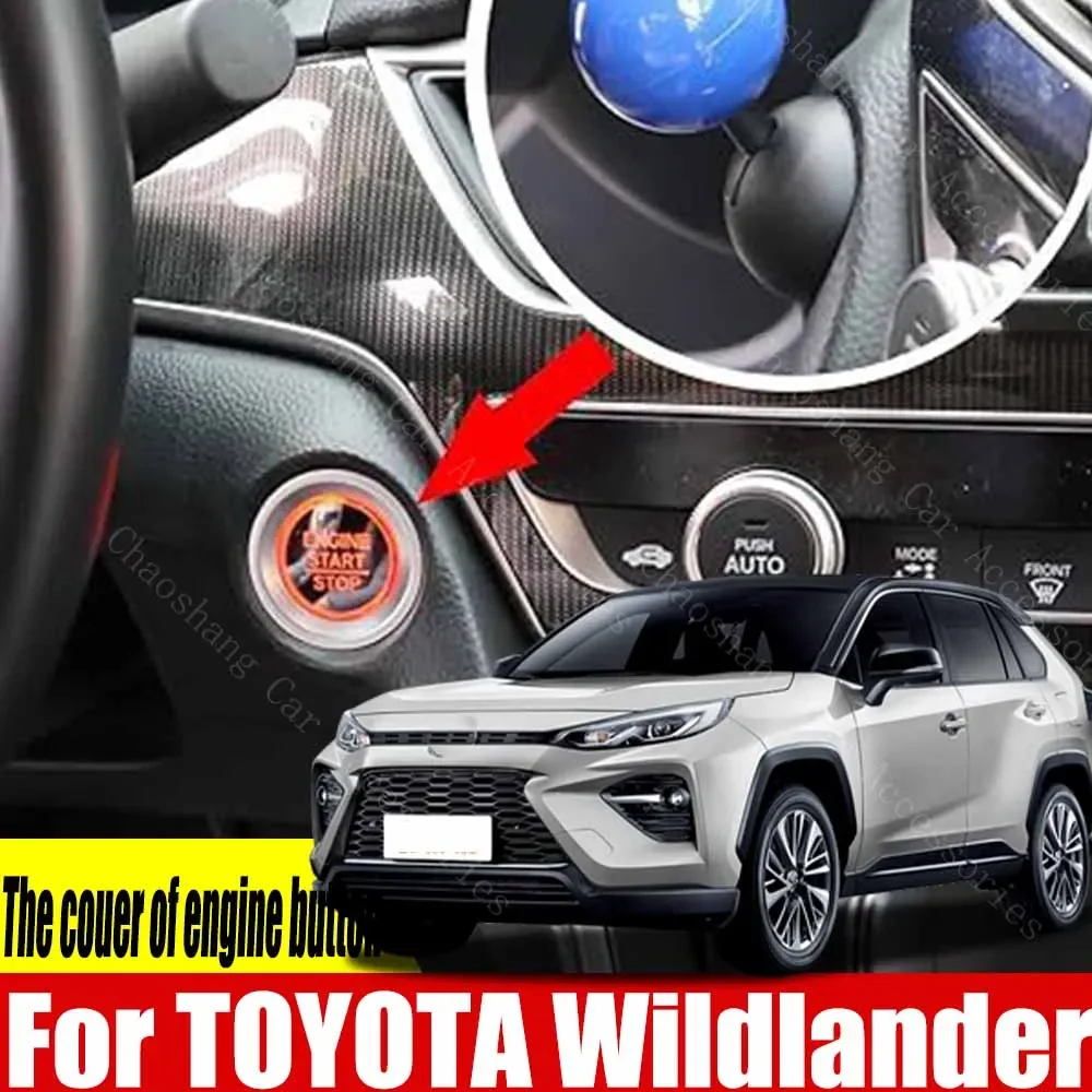 

Для TOYOTA Wildlander кнопка запуска автомобильного двигателя, сменная крышка, переключатель, шаровой стиль, автомобильные аксессуары