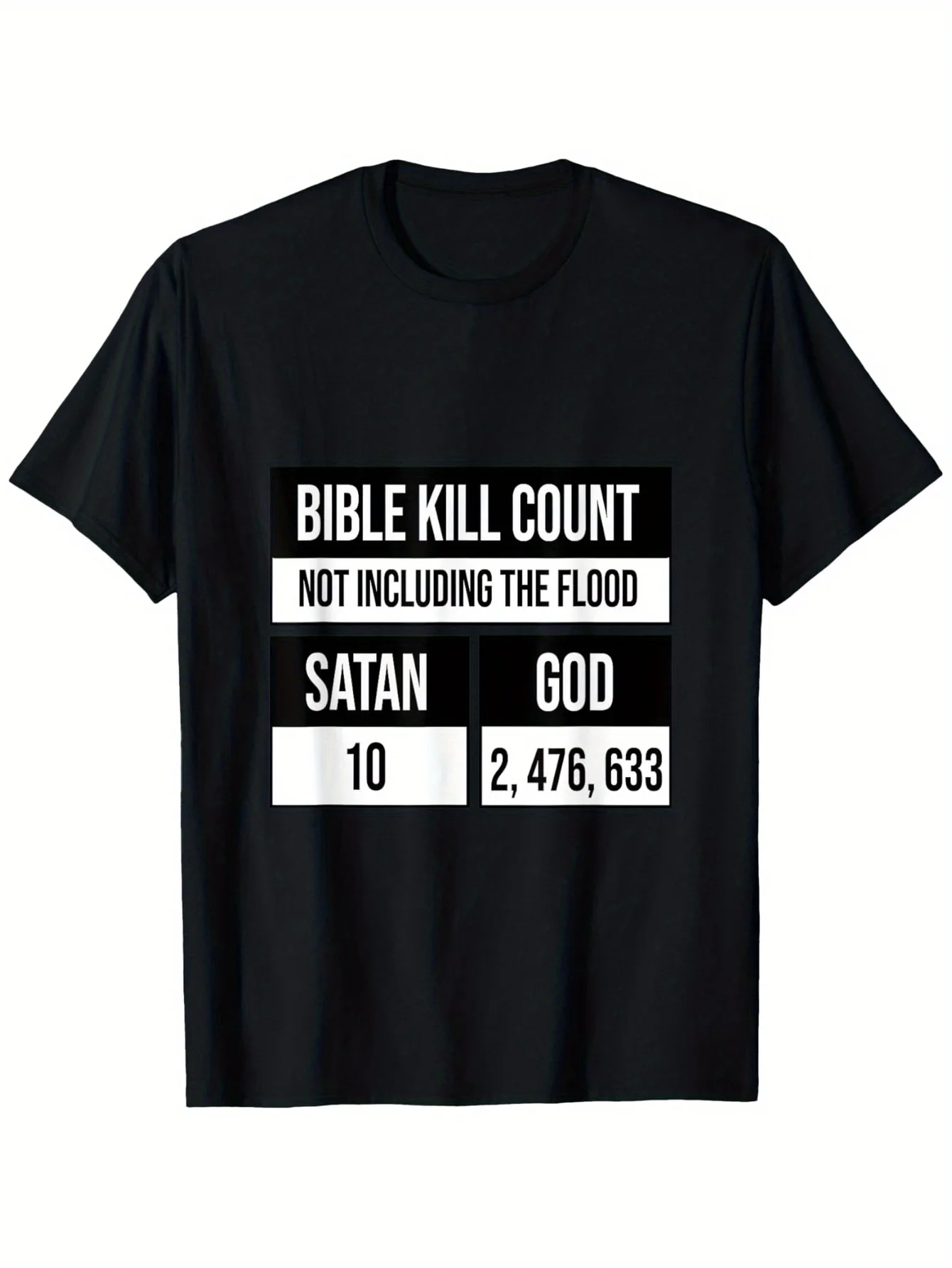 

Men's Graphic T-Shirt Anti-Religious Anti God Satanist Anti Christian Design Pure Cotton Street Style Casual Short Sleeve