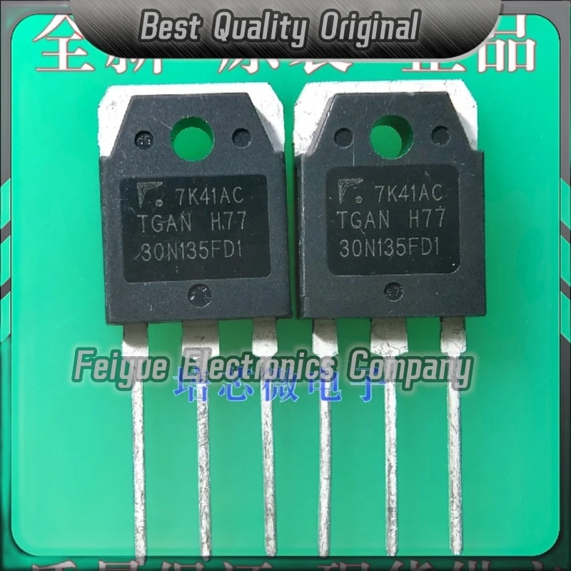 5PCS-20PCS  TGAN30N135FD1  TO-3P 1350V 30A IGBT  Best Quality Imported Original