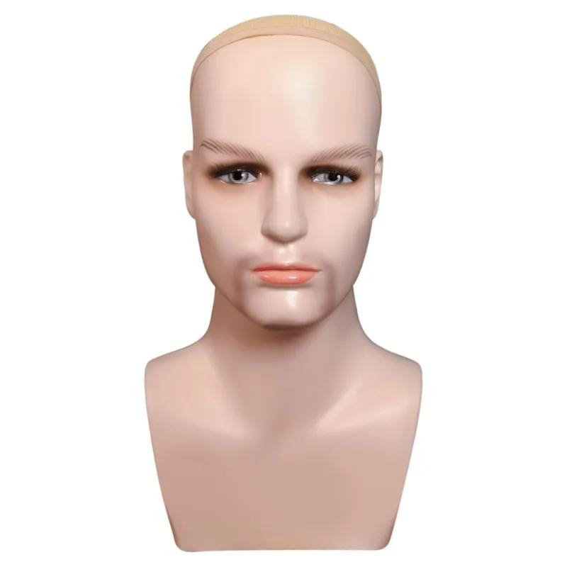 

Realistic Bearded Male Mannequin Head Wig Hat Accessories Display Stand
