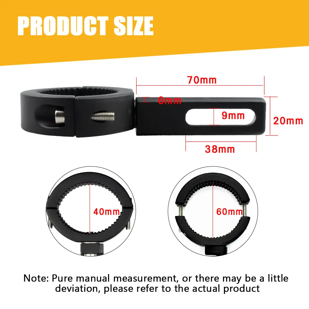 Universale moto 360 staffa luci lampade paraurti holder30mm -60mm Kit di montaggio accessori moto 1 pz/2 pz