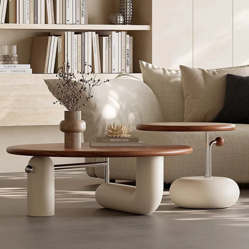 

Minimalist Standing Side Table Designer Modern Living Room Aesthetic Coffee Table Italian Unique Mesas Bajas Home Furniture