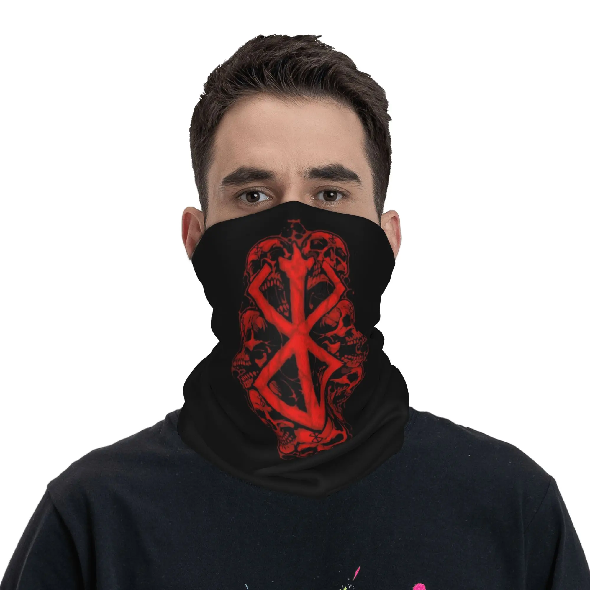 

Berserk Sacrifice Mark Demon Sword And Magic Bandana Neck Gaiter Printed Mask Scarf Headband Running Unisex Adult All Season