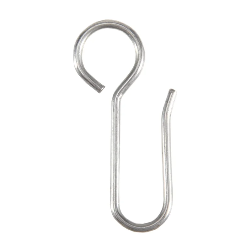 

80 Pcs Metal Curtain Track Hooks Shower Curtain Decoration Hooks S Shaped Stainless Ceiling Curtain Track-B91B