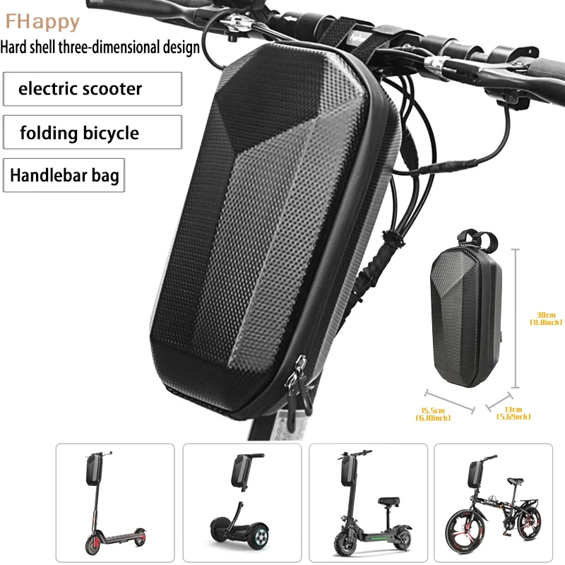 

Большая вместительная водонепроницаемая сумка на руль электрического скутера для хранения электрического велосипеда, передняя сумка на руль, аксессуары для скутера