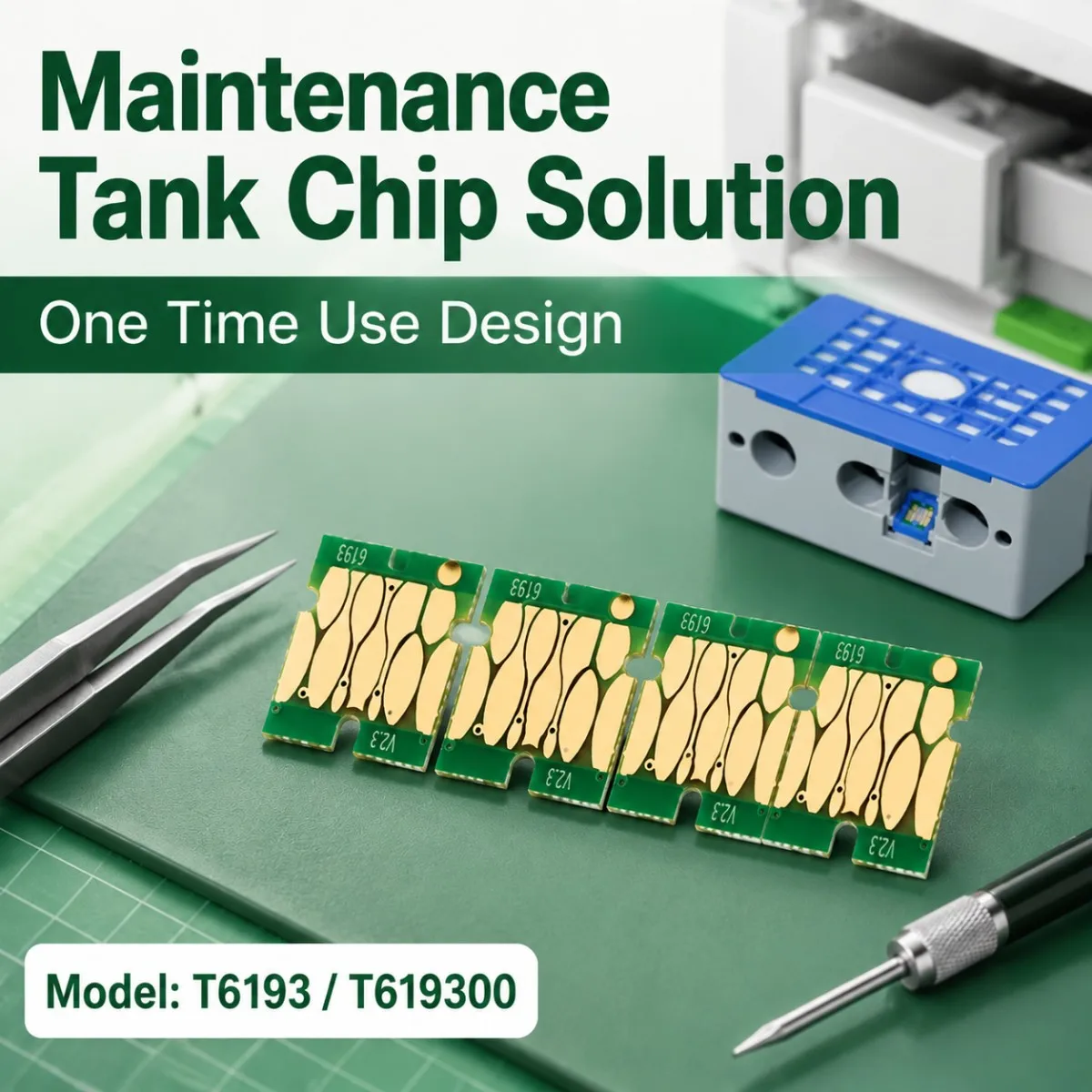 2 / 10PCS T6193  Maintenance Tank Chips For Epson T3200 T5200 T7200 T3270 T5270 T7270 F6000 F6070 P10000 Waste Ink Tank