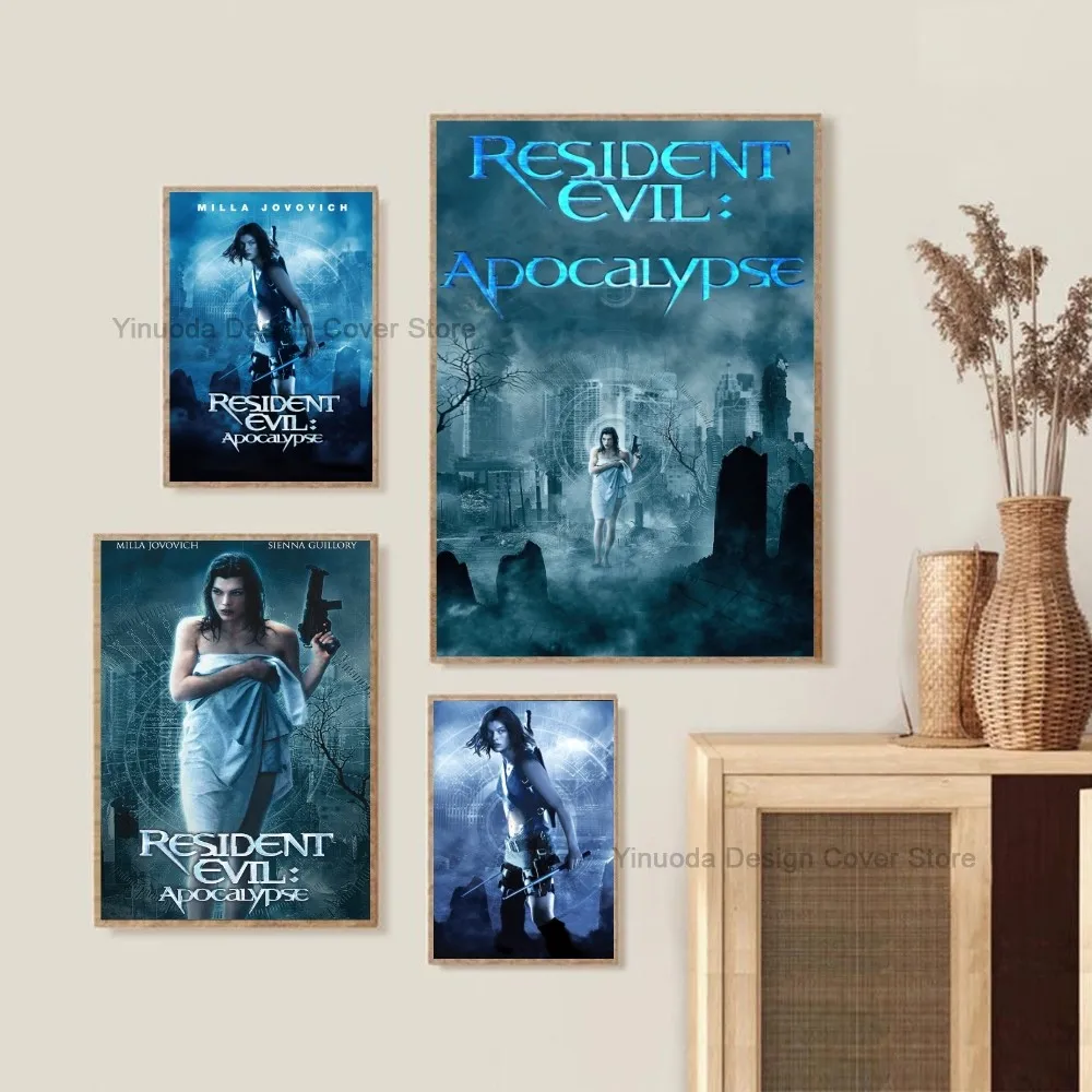 1pc Resident Evil: Apocalypse Movie Poster Decorative Painting Bedroom Bedside Wall Sticker Living Room Cafe Interior Decoration