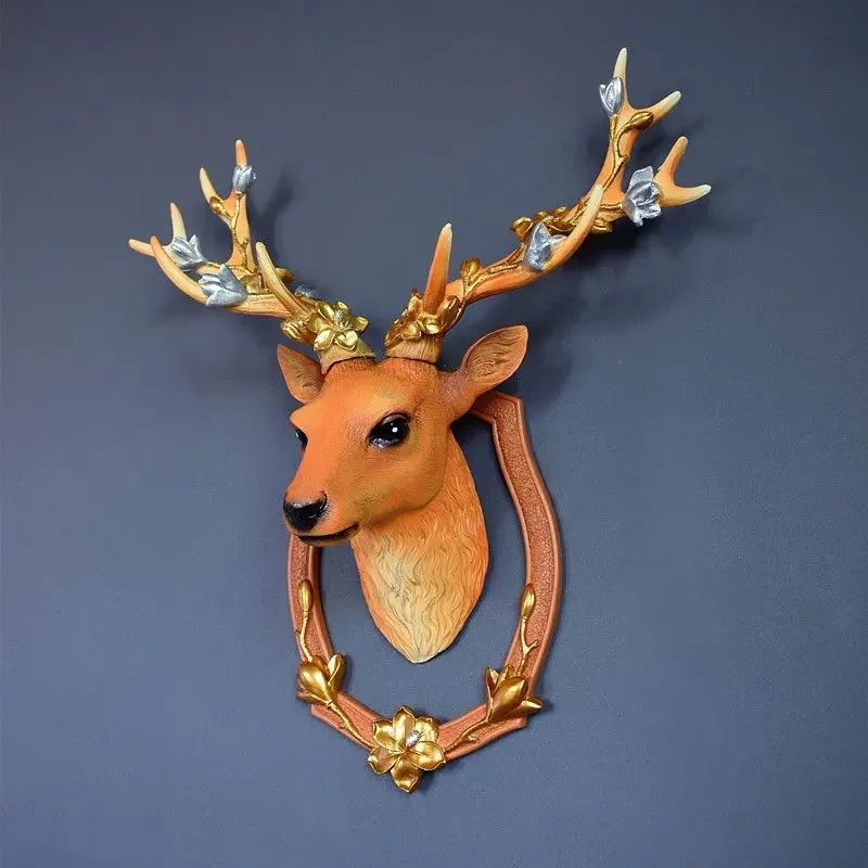 Zhaocai Fulu Wall Decoration Wall Hanging American deer head wall hanging ornament decoration