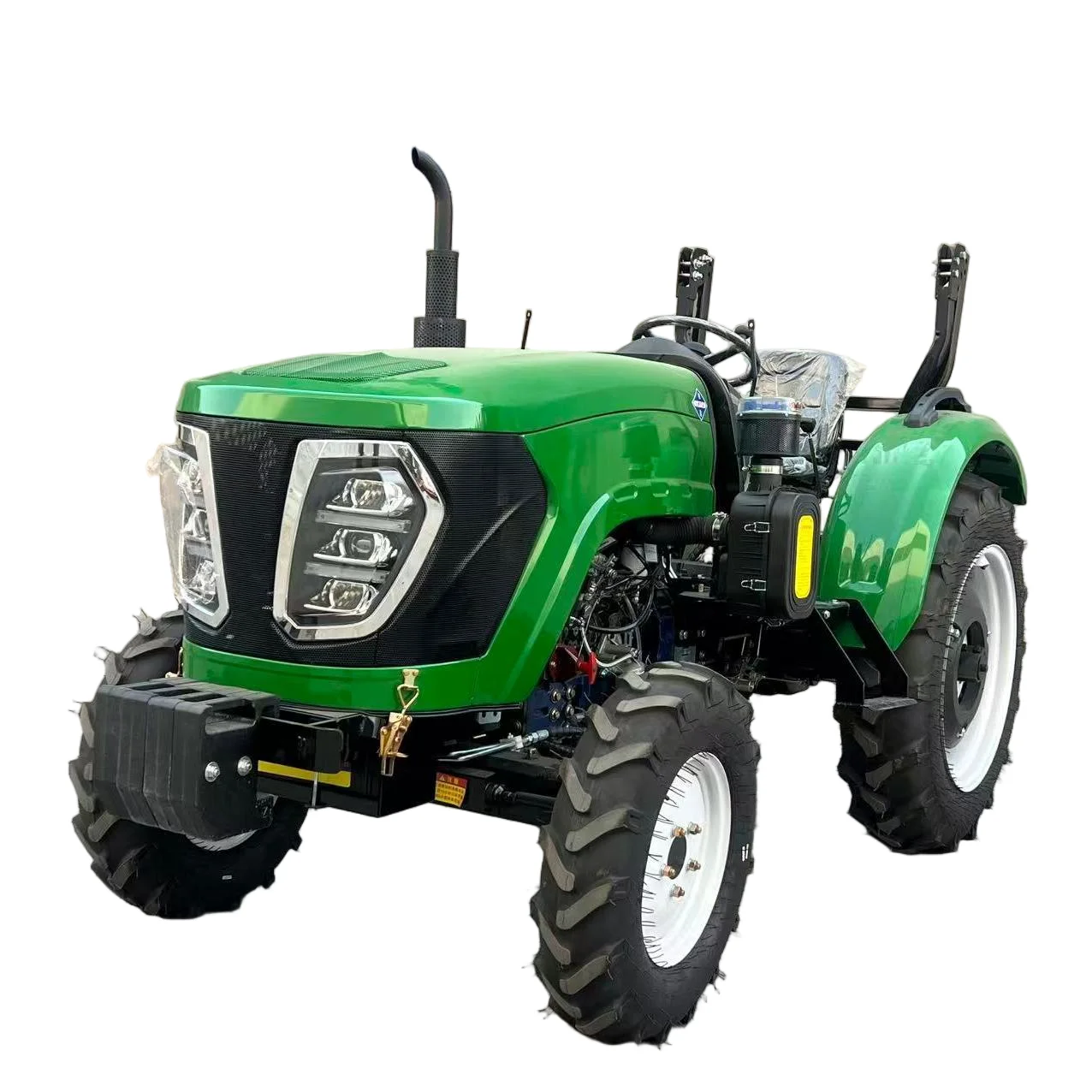 CE Certified 504 50HP 4WD Farm Tractor Diesel 4x4 Wheel Tractor Matched With Plow Harrow Seeder