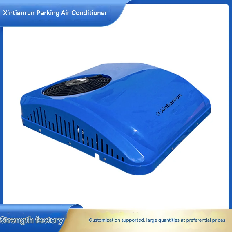 Custom 12V/24V/48V/60V/72V EV Air Conditioner for Electric Vehicles, Roof-Mounted Parking AC Unit, DC Powered HVAC System