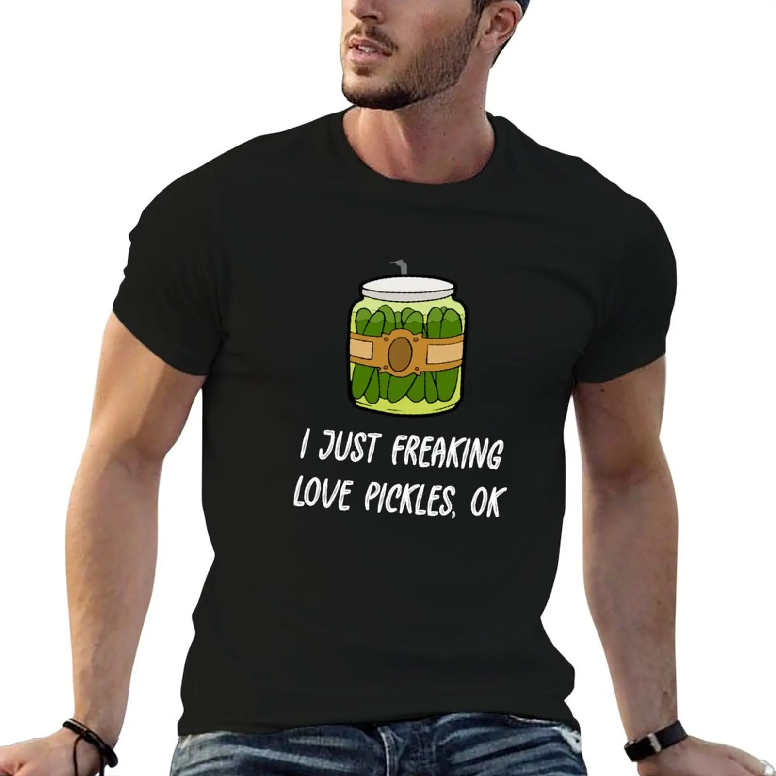 Fun Pickle I Just Freaking Love Pickles Animal Lover Funny Pickle Gifts T-Shirt