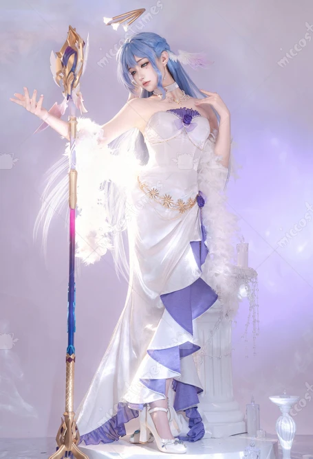 

2025 Women's Robin Cosplay Costume Evening Dress with Shawl and Gloves Halloween Cosplay Costumes Hot SALE
