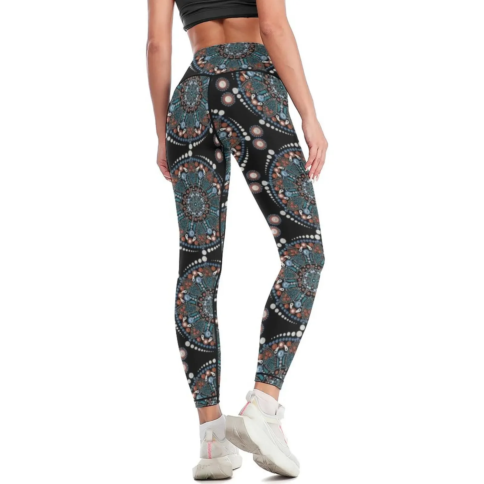 Blue Twilight Mandala Leggings Sports pants for Women's tights legging pants raises butt sports for push up Womens Leggings