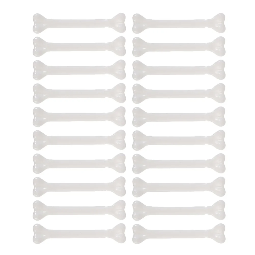 30 Pcs Halloween Props Decorative Human Bone Fake Costumes Dining Table Desktop Mini Plastic for Model Toys