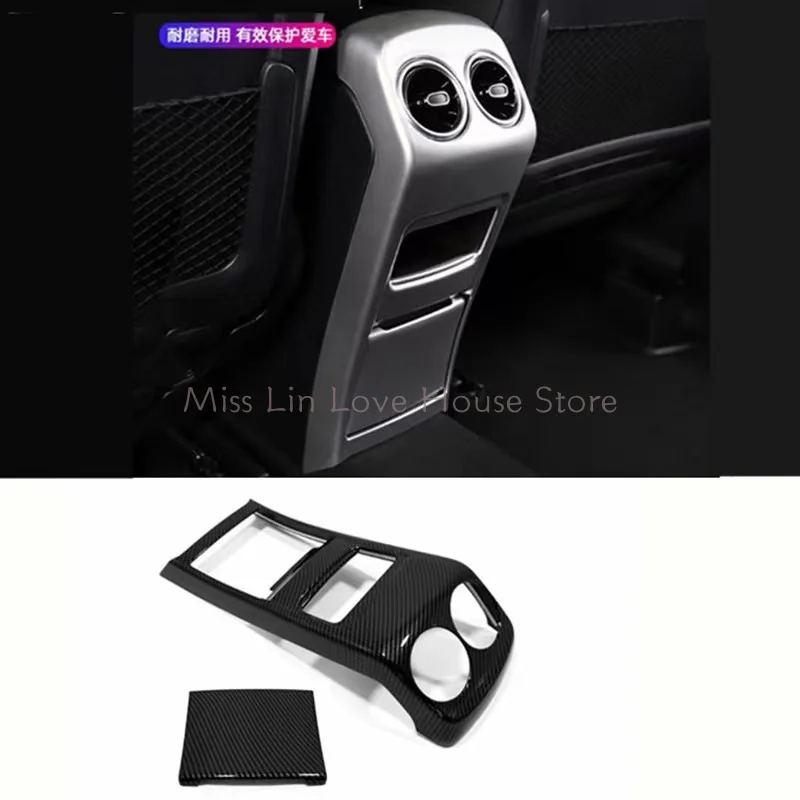 For Mercedes Benz B GLA GLB Class W247 H247 X247 Car Center Armrest Box Rear AC Outlet Vent Frame Cover Trim Anti Kick Plate