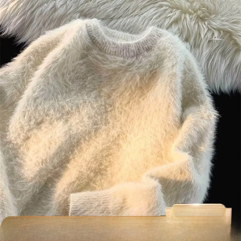 

Ladies' Thiened Loose round Ne Camere Sweater Warm Winter Faionable Knitted Top Men's Youth Vitali Sle Winter ...