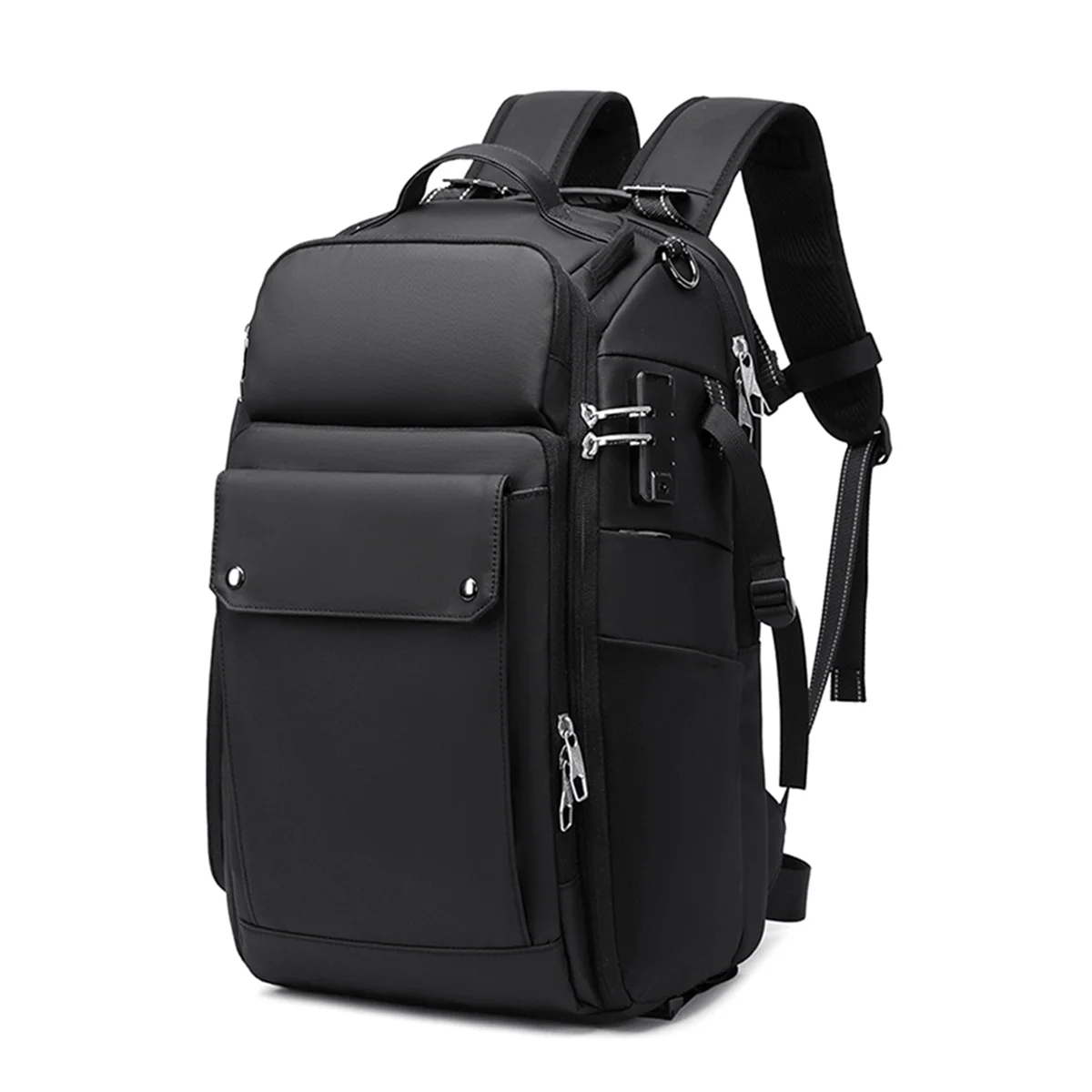 Large Photography Camera Backpack Waterproof Professional DSLR Camera Bag Stylish Laptop Backpack with Combination Lock