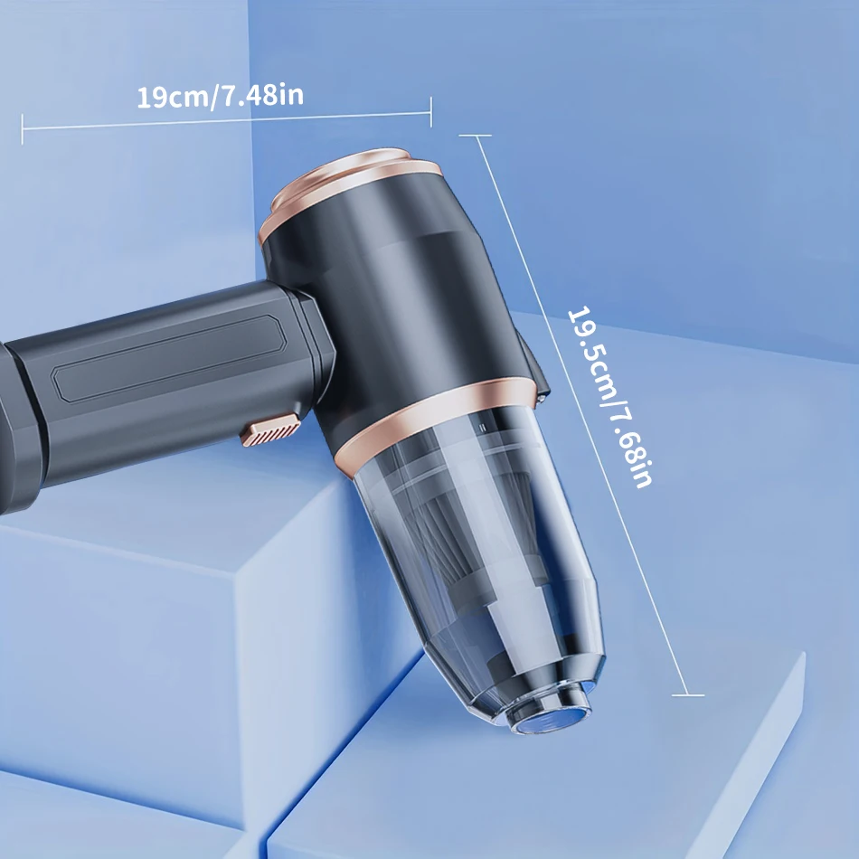 Car Vacuum Cleaner Strong Suction Cleaning Mini Machine Wireless Portable Handhled Blower Machine Air Duster for Home Appliances