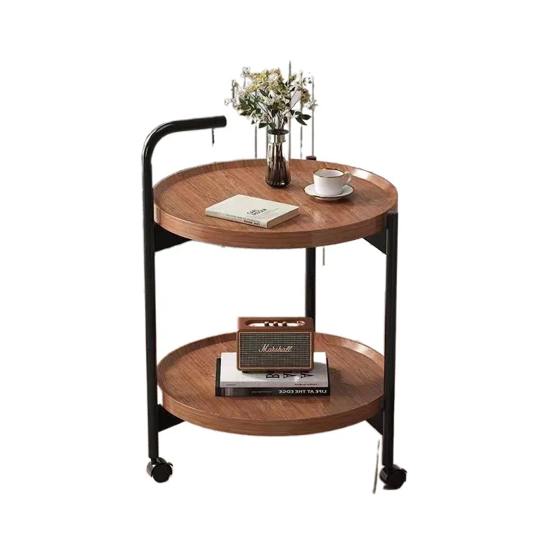

Movable trolley rack living room simple double home