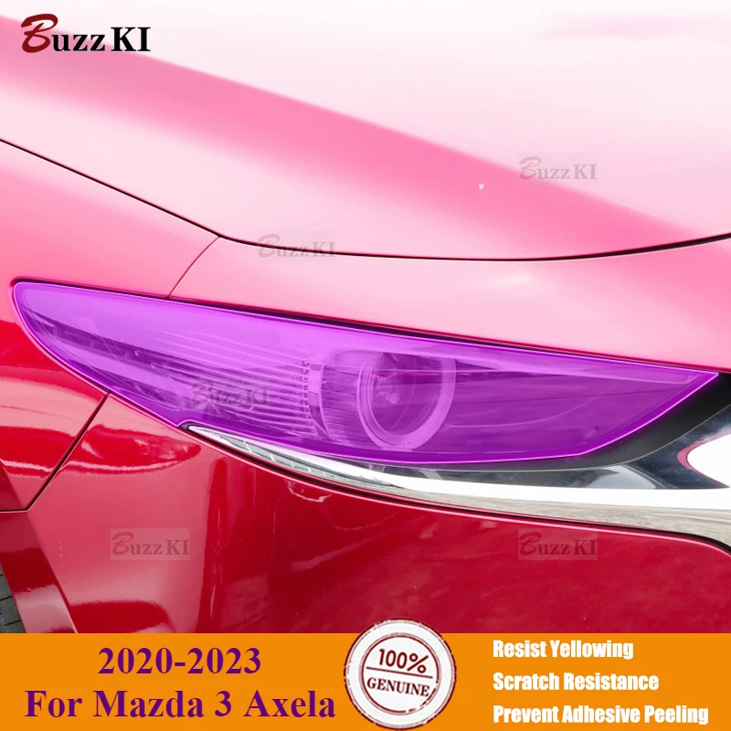 For Mazda 3 Axela 2020-2023 Car Exterior Film TPU Headlamp Protective film Anti scratch Repair membrane Smoked headlight Sticker