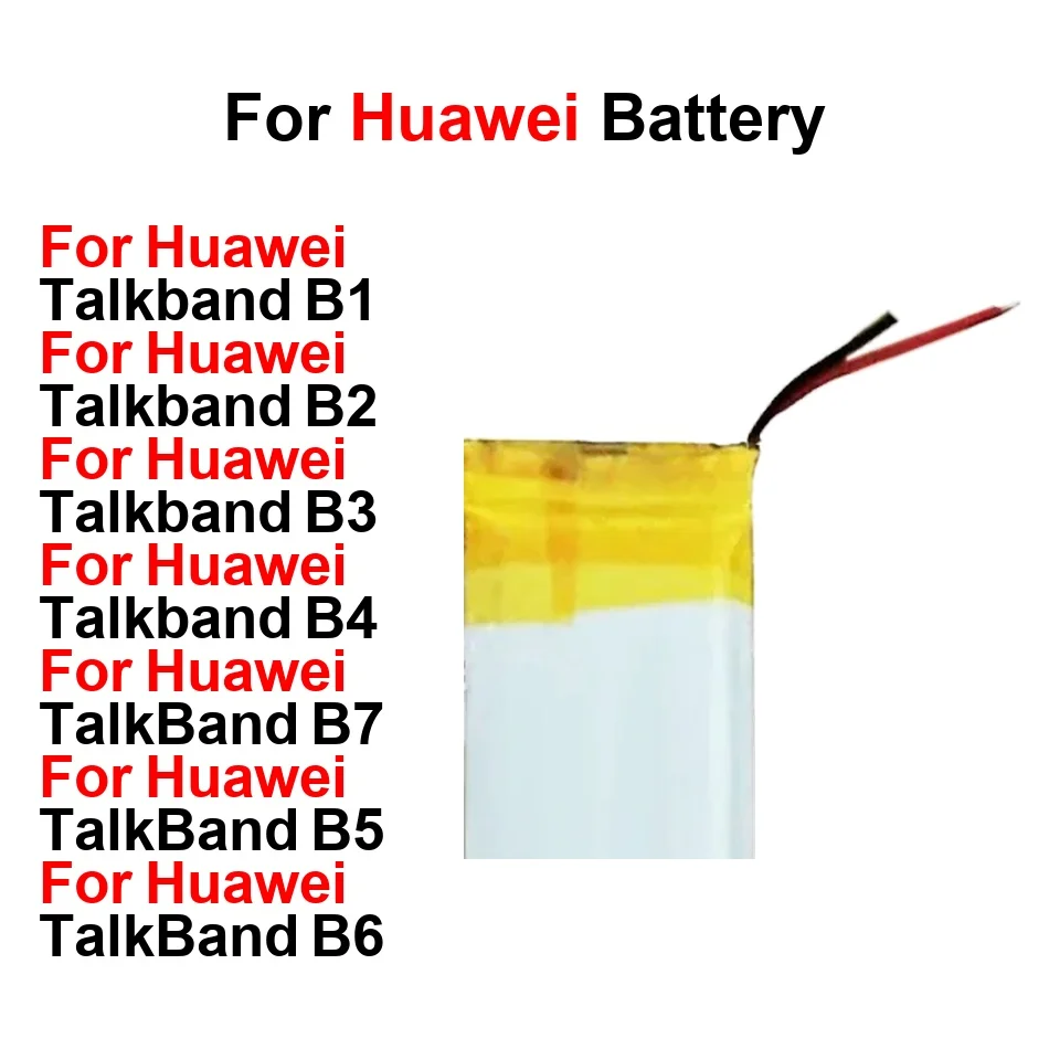 Надежный аккумулятор 108-140 мАч для Huawei Talkband B1 B2 B3 B4 B5 B6 B7