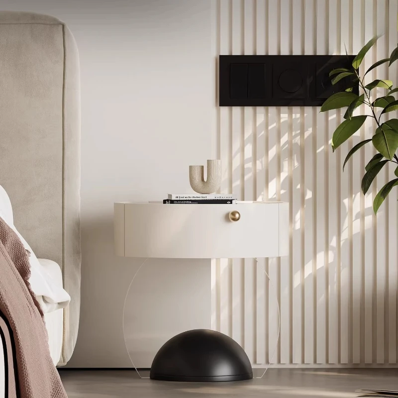 

Bedside table Bedroom suspension Modern simple storage cabinet Acrylic sofa edge few