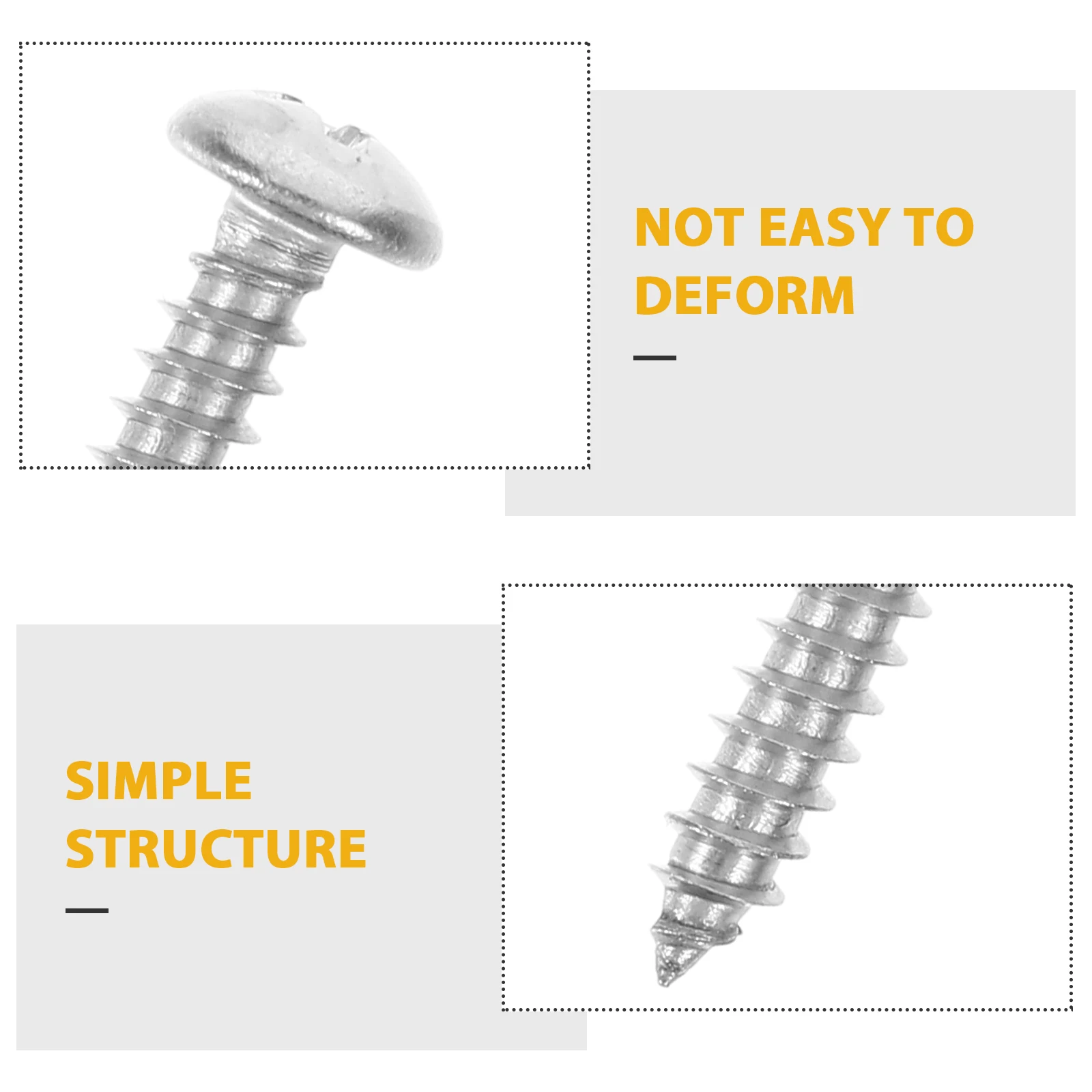 

100pcs Self Drilling For Metal Steel Screws 8x1 Inch Round Head Self Tapping Wood Metal Sheets Drilling Screws