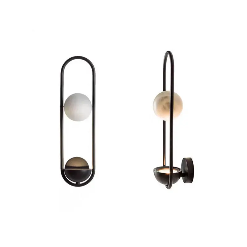 مصباح جداري بجانب السرير لغرفة نوم الفندق ما بعد الحداثة، مصباح LED لخلفية غرفة المعيشة وغرفة المعيشة ومدخل بسيط