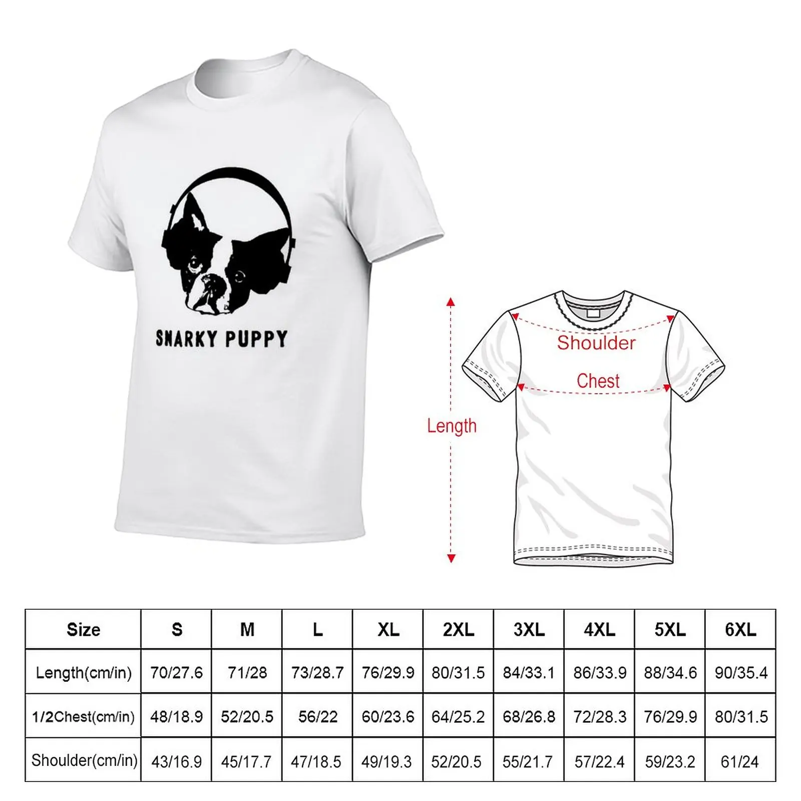 New Snarky Puppy Logo T-Shirt black t shirt korean fashion T-shirt short Tee shirt men clothes