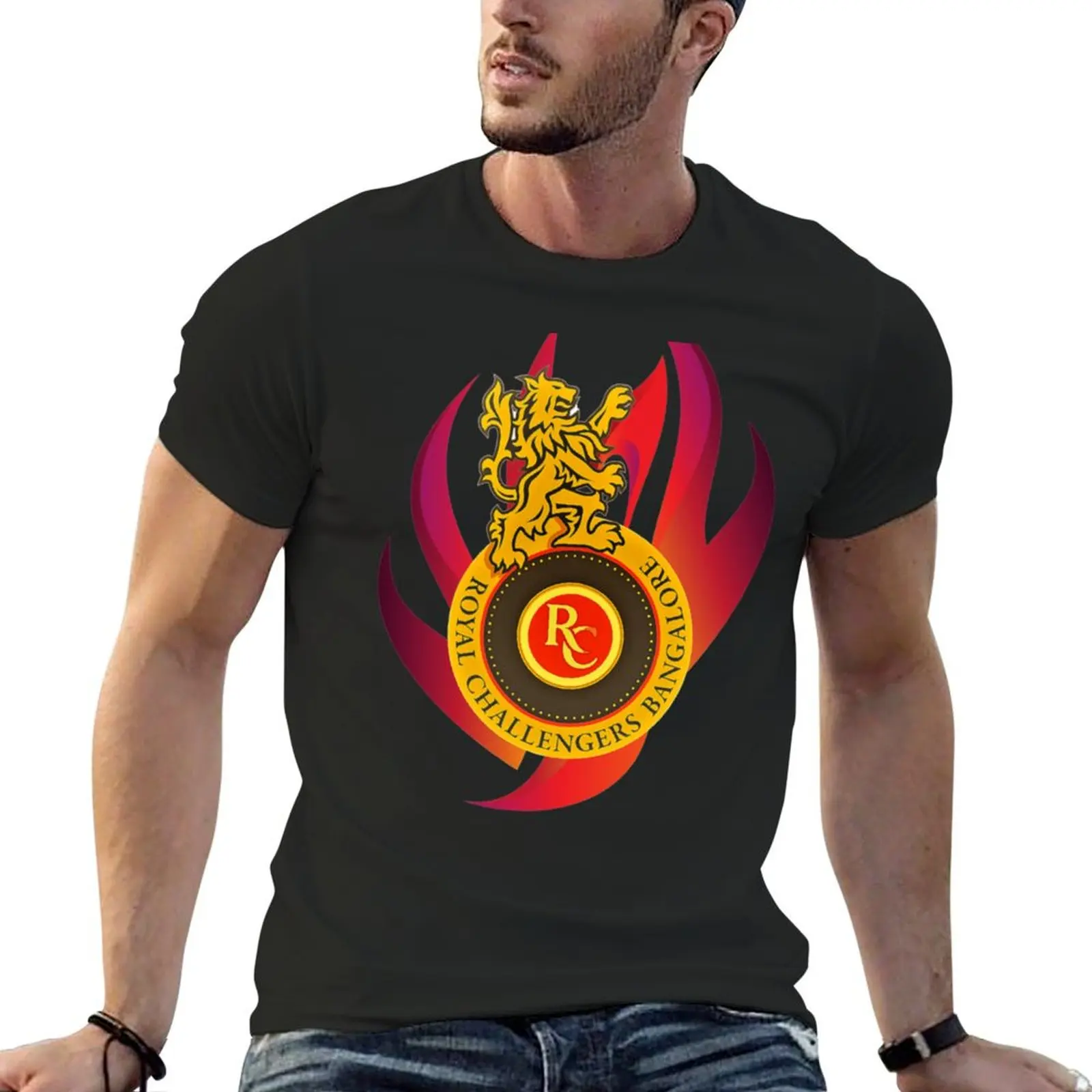 RCB Royal Challengers Bangalore ipl cricket T-Shirt summer tops shirts graphic men tshirt