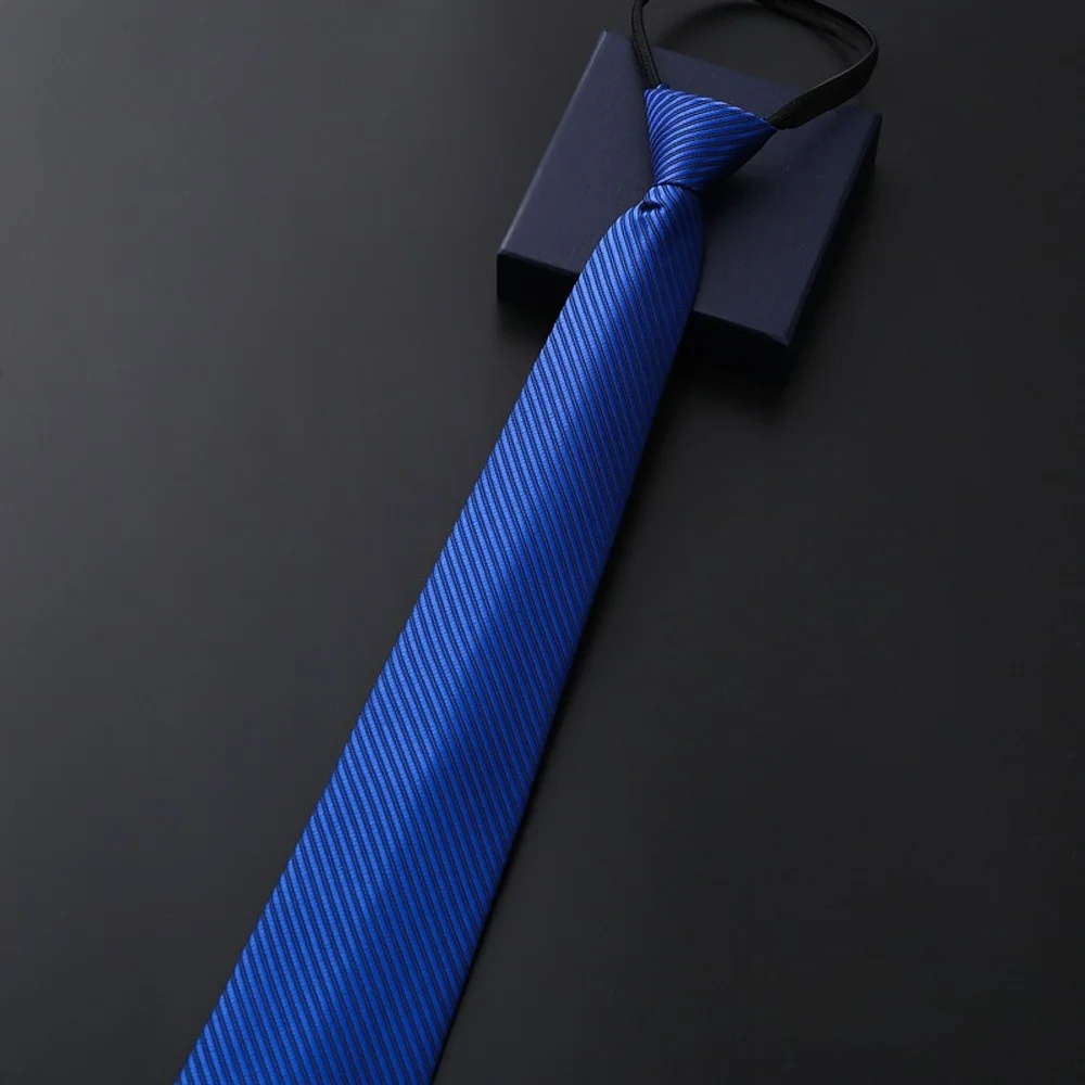 Professionelle Herren-Krawatte mit Reißverschluss, 8 cm, für Business, formelle Anlässe, Arbeit, Mode, Herren-Krawatte für Meetings, Hochzeiten, Alltag. – Detail 19