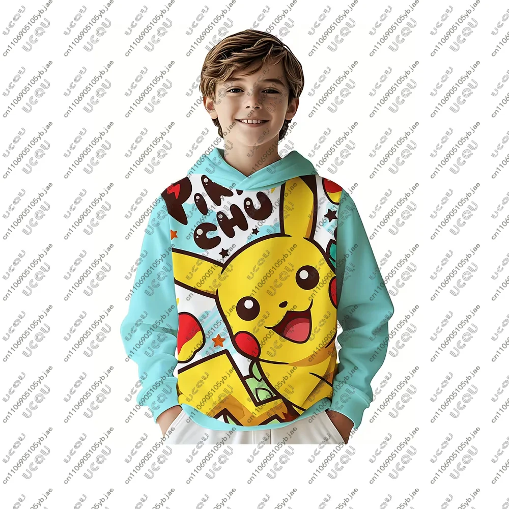 2026 regalo hombres niños camiseta niños sudadera P-Pokemon Top camiseta para adultos Sudadera con capucha Y2k P-Pikachu-u Otoño Invierno cumpleaños