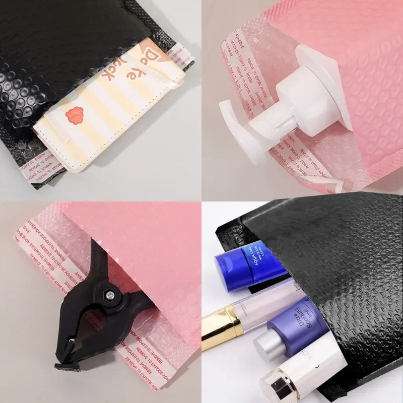 1/100 Stück Luftpolsterumschläge Gepolsterte Versandtaschen Großpackung Luftpolsterfolie Polymailer-Beutel für Versand und Verpackung Selbstklebende Großhandels-Versandtaschen – Detail 3