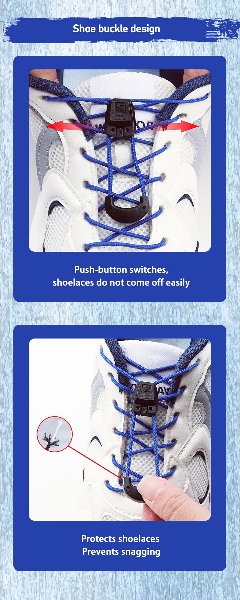 Neue Schnürsenkel ohne Binden für Tennisschuhe, Sneaker, runde Schnürsenkel ohne Binden für Erwachsene und Kinder, Wandern, Laufen, Unisex-Schnürsenkel für Schuhzubehör – Detail 5
