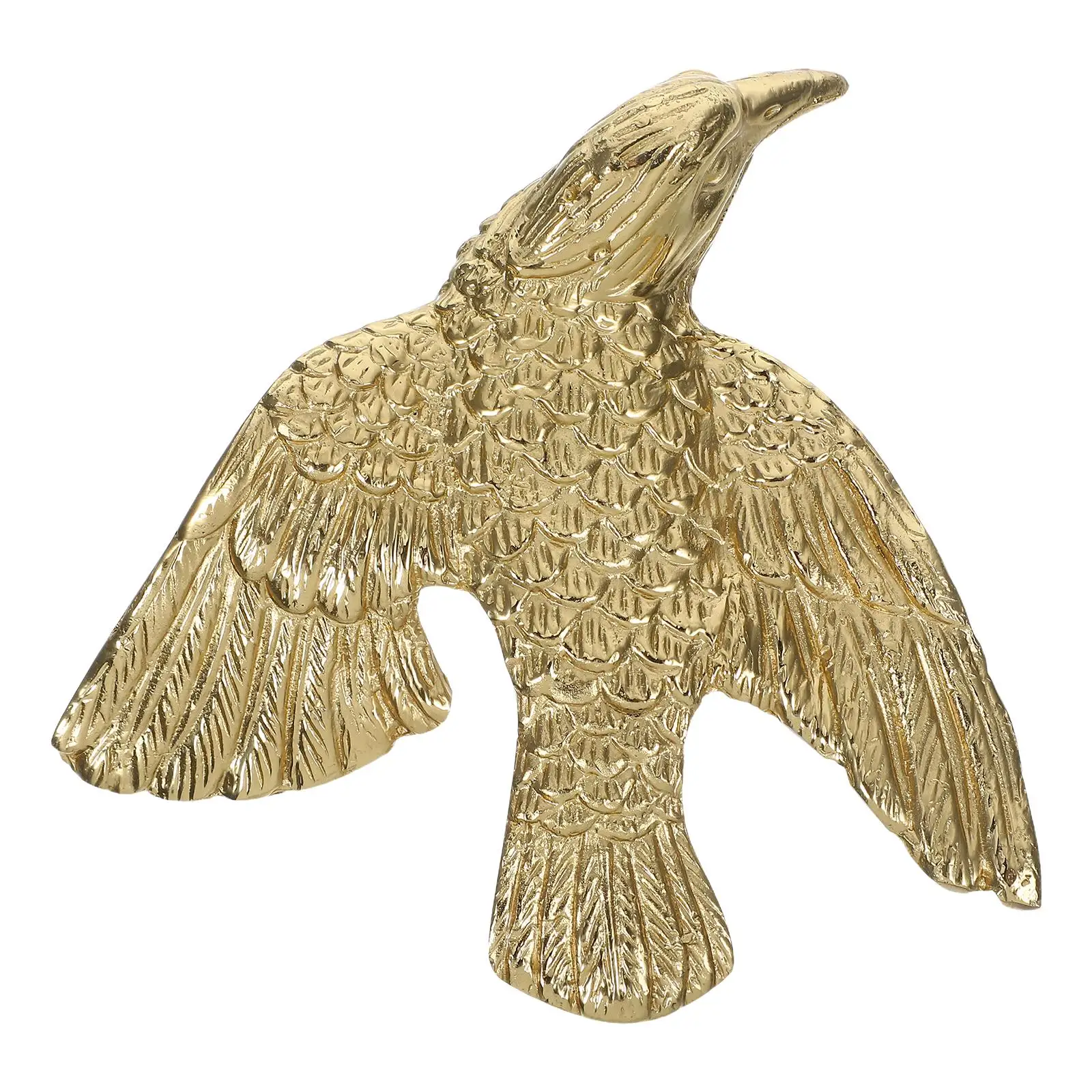 

Brass Handle Drawer Knob Chinese Cabinet Asian Furniture Door Edge Pull Golden pigeon design durable hardware storage