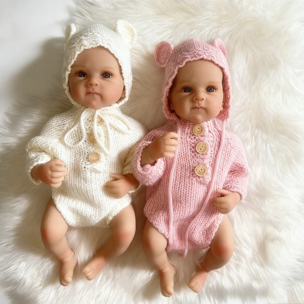 45cm Newborn Reborn Dolls Bettie Realistic Full Body Soft Vinyl Real Baby Doll Girl Washable Handmade Lifelike Bebe Toy Gifts